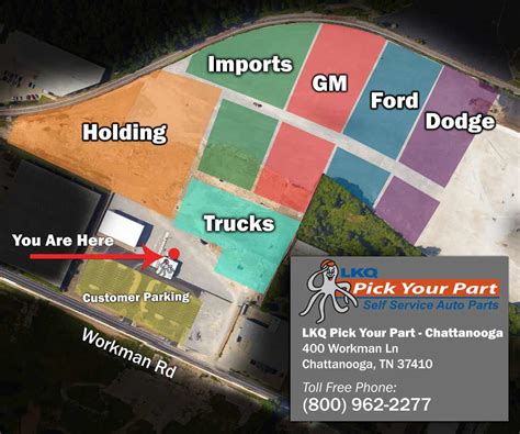 LKQ Pick Your Part - Chattanooga is your one-stop shop for all your used auto parts needs in the Chattanooga, TN area. Our yard is stocked with a great inventory of cars, trucks, …